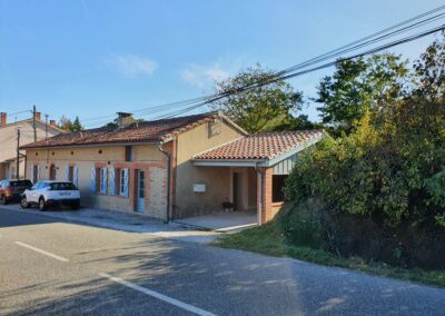 Rénovation et extension d'une maison lauragaise 31460 CARAGOUDES